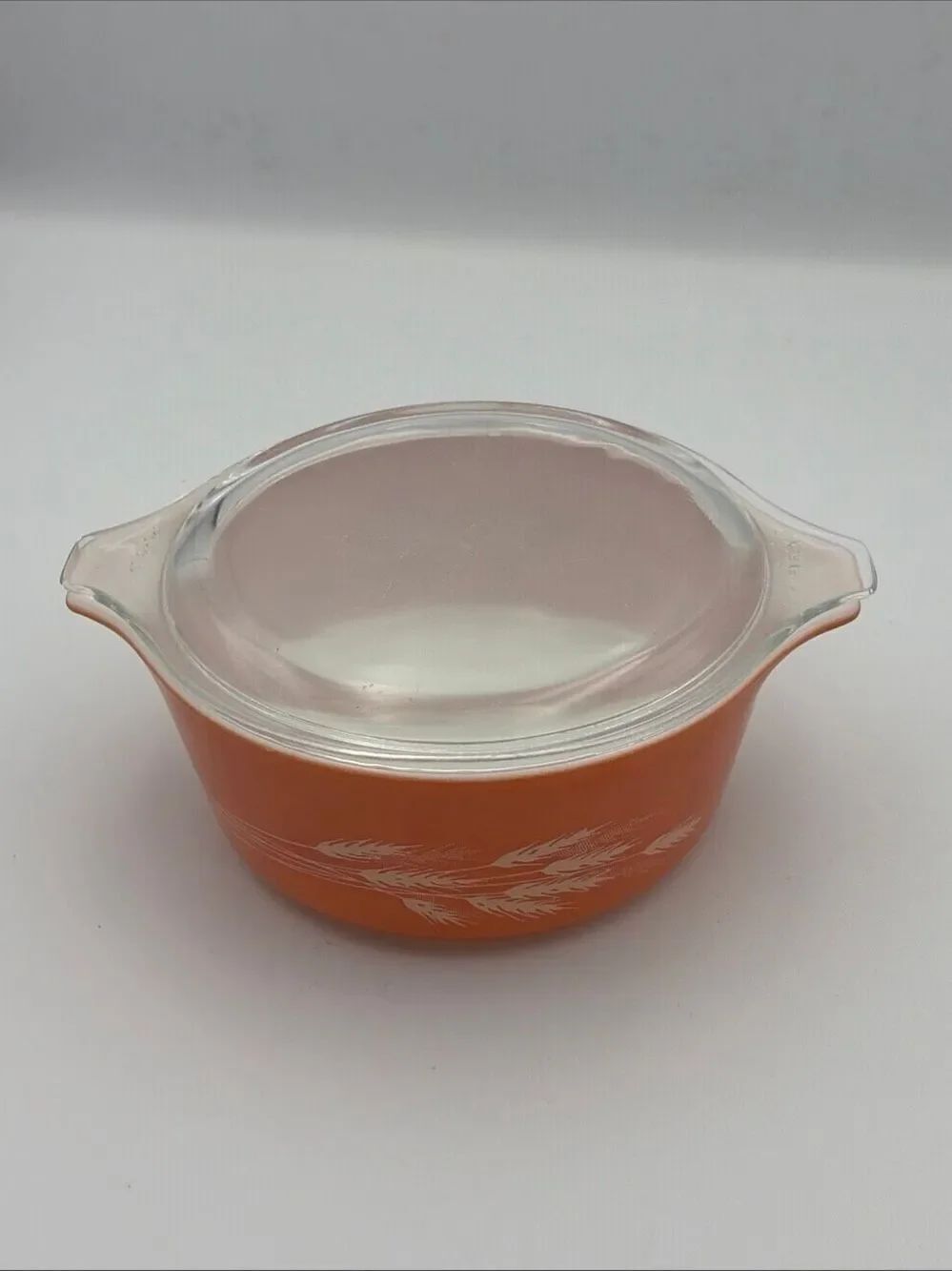 Vintage Pyrex Autumn Harvest Wheat 750ml Casserole Bowl 472-B W Lid 470-C